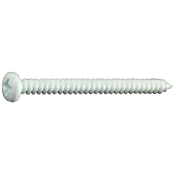 Midwest Fastener Sheet Metal Screw, #8 x 2 in, Painted Steel Pan Head Phillips Drive, 25 PK 35973 - main